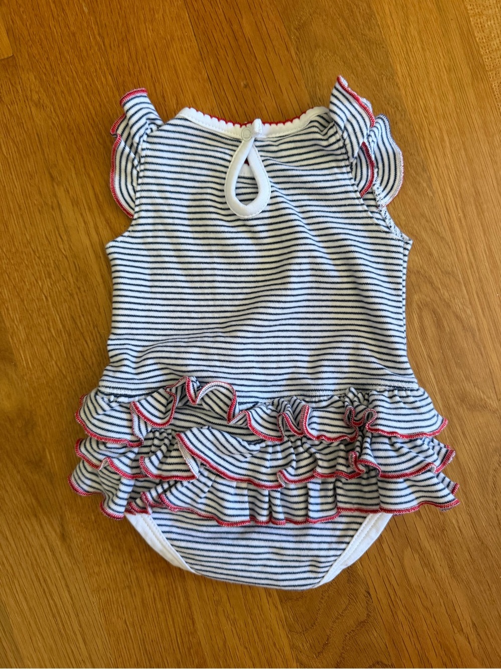Magnolia Baby 3m Striped Onesie - Picture 6 of 7